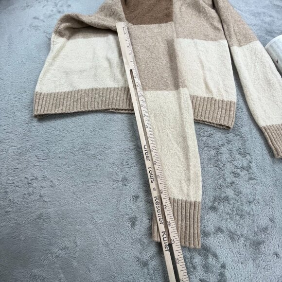 American Eagle Sweater Mens Small Brown Cream Stripe Knit Pullover Casual Y2K - Picture 7 of 10